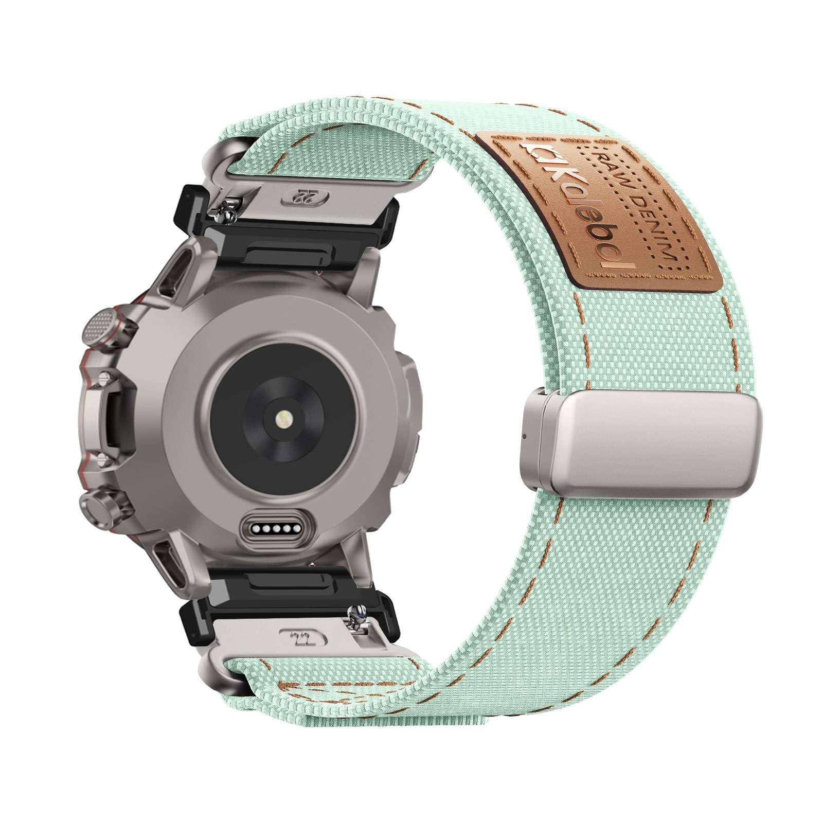 Canvas Strap Watch - สายแม่เหล็กสำหรับสายรัดอมาซฟิต ฟอลคอนสายผ้าแคนวาสแม่เหล็กน้ำหนักเบาแบบนุ่ม