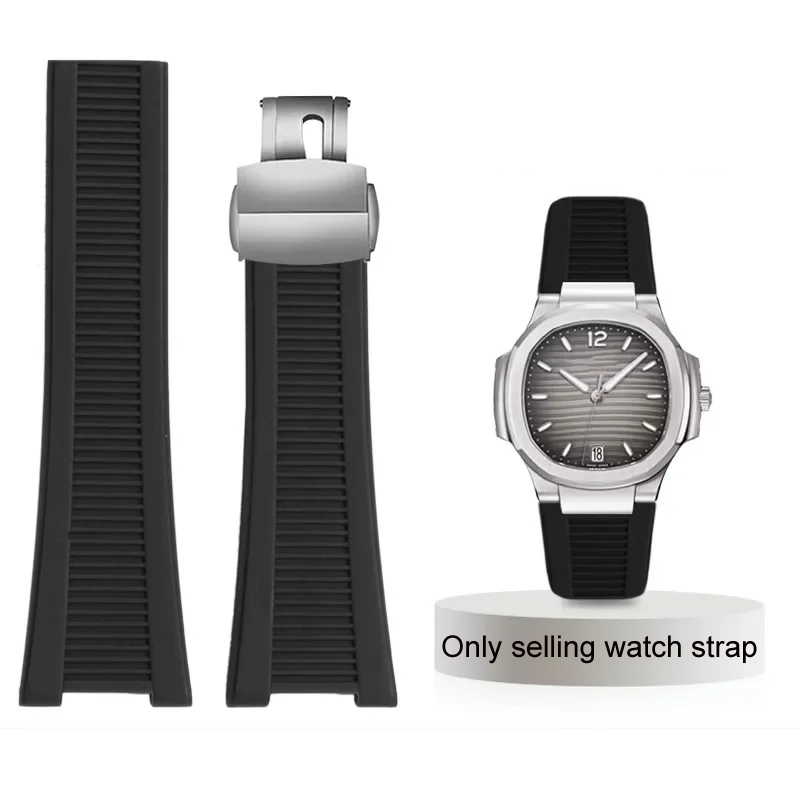 Patek Philippe Watch Nautilus - สายนาฬิกาซิลิโคนสําหรับ Patek Philippe Nautilus 5711 5726
