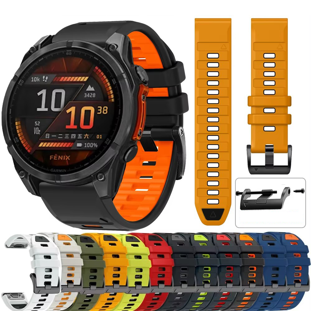 Silicone Watch Band 22Mm - ควิกฟิต 26 มม.22 มม.สายนาฬิกาซิลิโคนสำหรับ Garmin Fenix