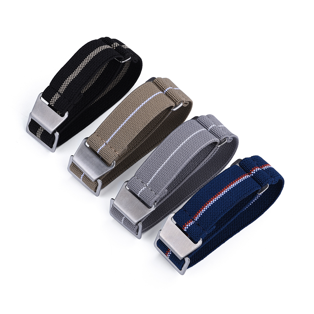 Tropic Strap Vintage - สายนาฬิกาไนลอนยืดหยุ่นแบบร่มชูชีพสไตล์วินเทจยุค 60 ของกองทัพฝรั่งเศส ขนาด 20 มม.