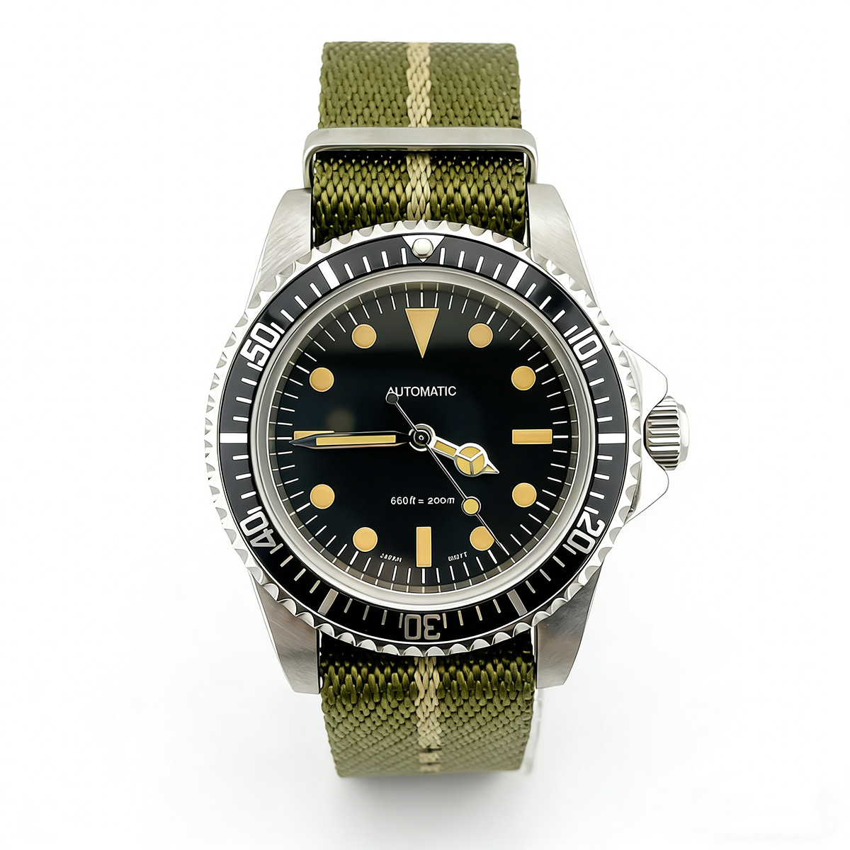 Tropic Strap Vintage - นาฬิกาดำน้ำเรโทรขนาด 39.5 มม. กระจกแซฟไฟร์ นาฬิกาผู้ชาย NH35