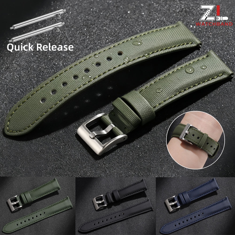 สายนาฬิกาผ้าใบคุณภาพพรีเมียมสำ - Canvas Strap Watch บทวิจารณ์และราคา