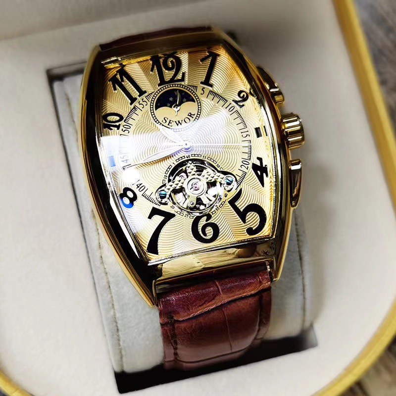 SEWOR นาฬิกากลไกชาย Tourbillon - Seiko Watch Prospex บทวิจารณ์และราคา