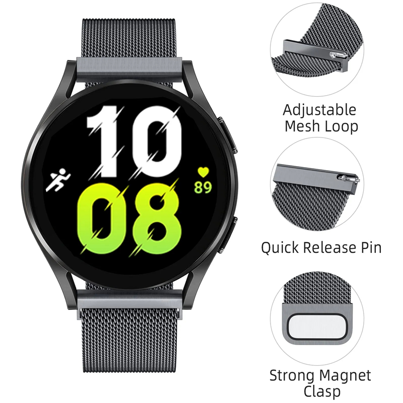 สายนาฬิกาแบบมิลานีสขนาด 18/20/ - Milanese Loop Magnetic บทวิจารณ์และราคา