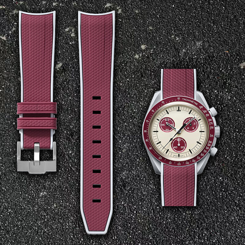 สายนาฬิกาข้อมือยางแบบโค้ง 20 ม - Buckle Pin Ss บทวิจารณ์และราคา