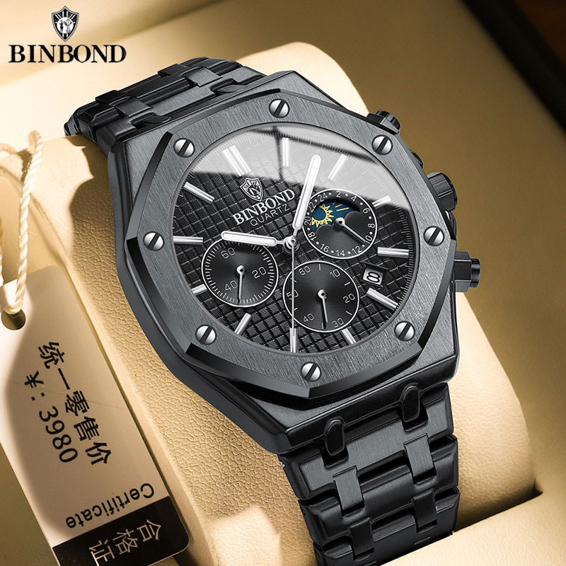 BINBOND คุณภาพนาฬิกาผู้ชายหรูห - Rolex Watch Daytona บทวิจารณ์และราคา