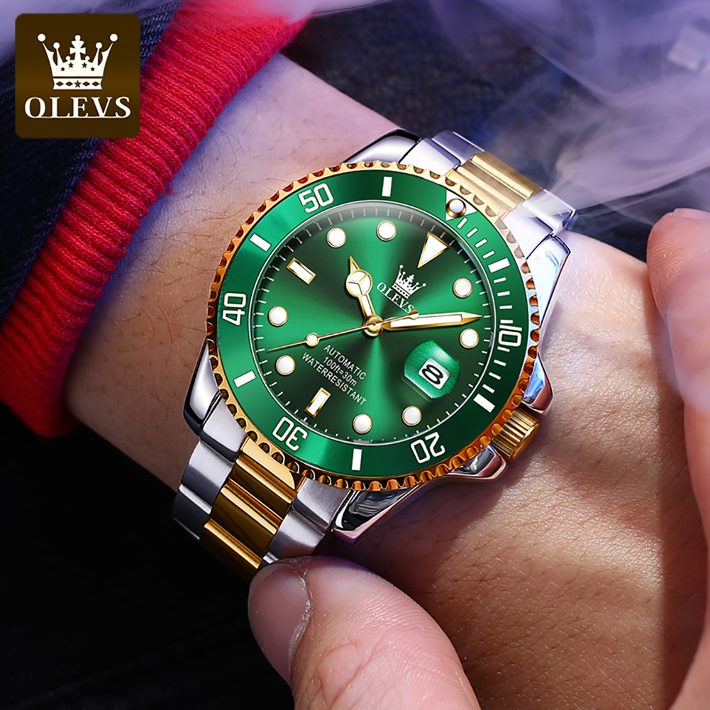 OLEVS นาฬิกานาฬิกาออโตเมติกผู้ - Rolex Watch Datejust บทวิจารณ์และราคา