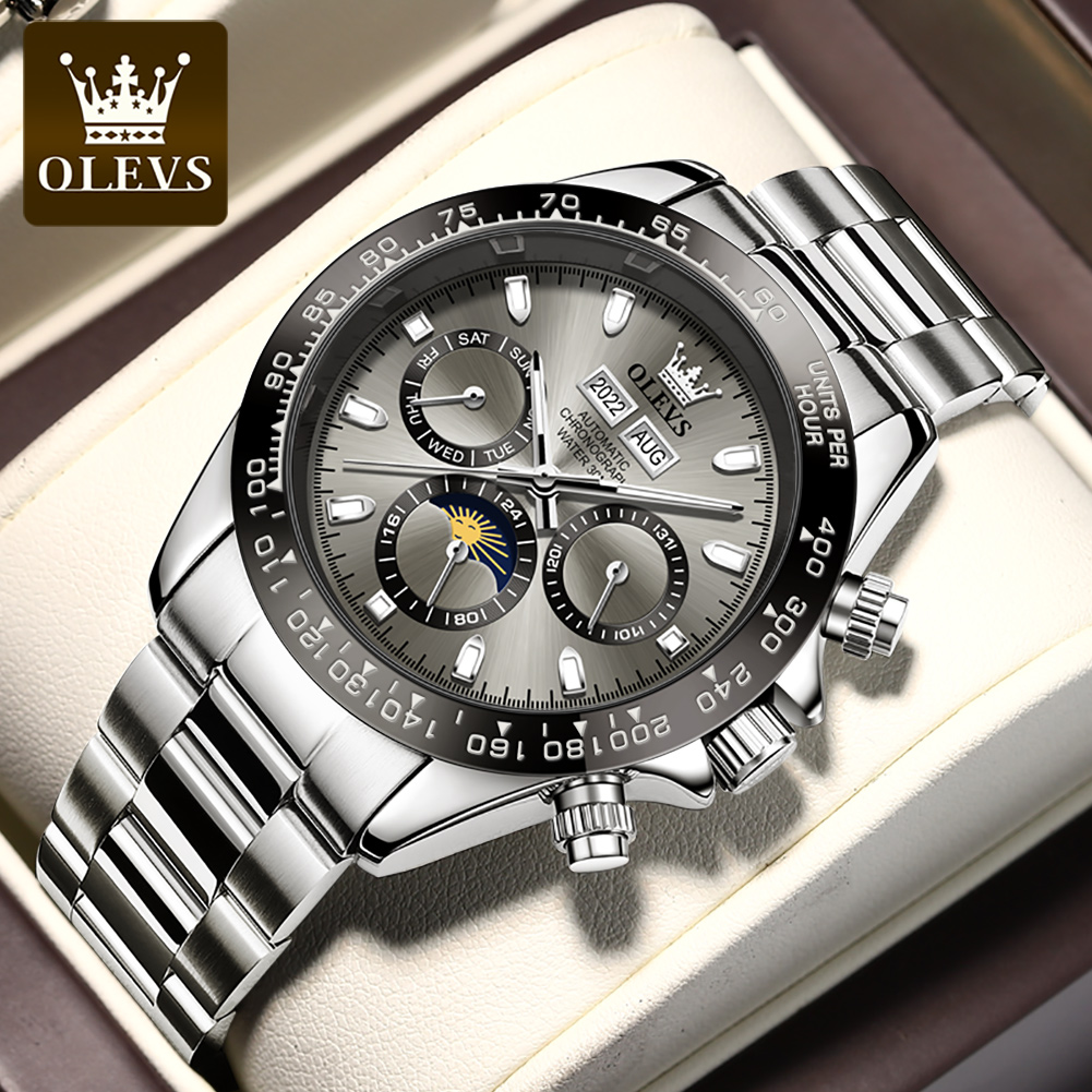 OLEVS 6654 Luxury Mens นาฬิกา  - Seiko Watch 5 Sports บทวิจารณ์และราคา