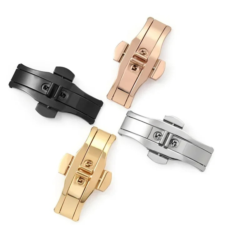 หัวเข็มขัดสแตนเลสขัดเงา สายนาฬ - Butterfly Clasp Deployant บทวิจารณ์และราคา
