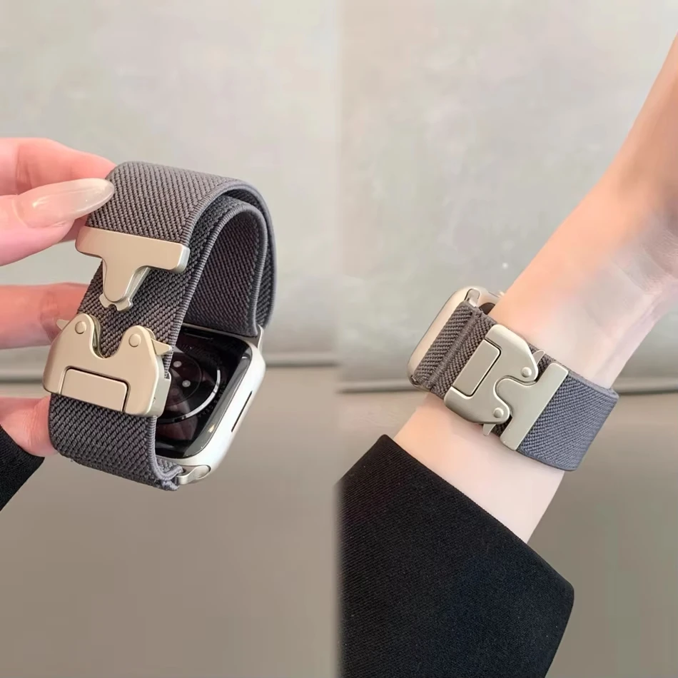ร่มชูชีพสําหรับ Apple Watch Ba - Parachute Strap Elastic บทวิจารณ์และราคา