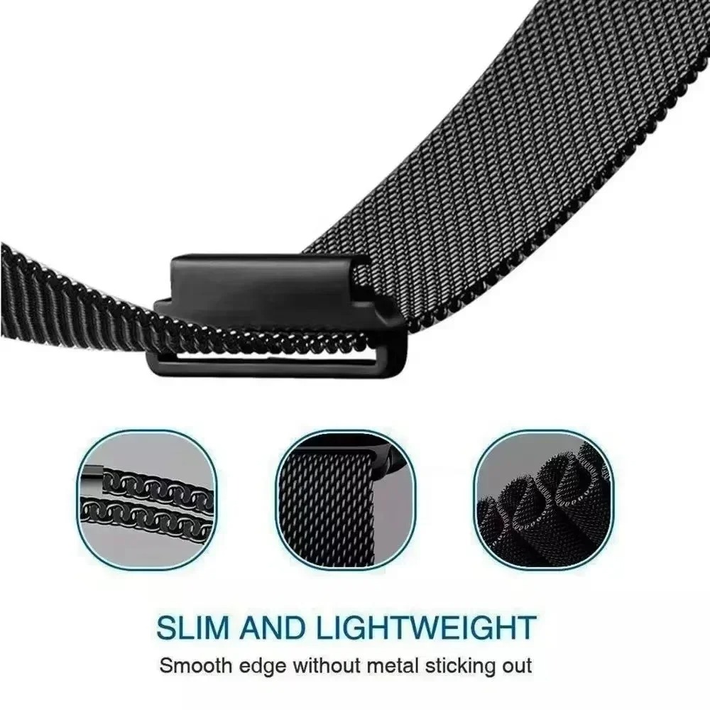 20 มม. 22 มม. สายรัดข้อมือแบบ  - Milanese Loop Magnetic บทวิจารณ์และราคา