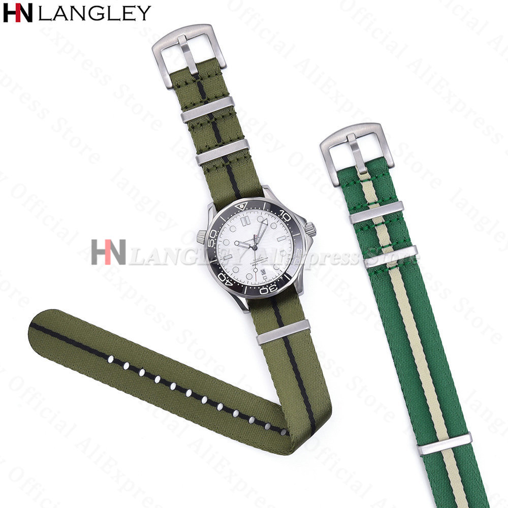 สายไนลอน 18 มม. 20 มม. 22 มม.  - Omega Watch Seamaster บทวิจารณ์และราคา